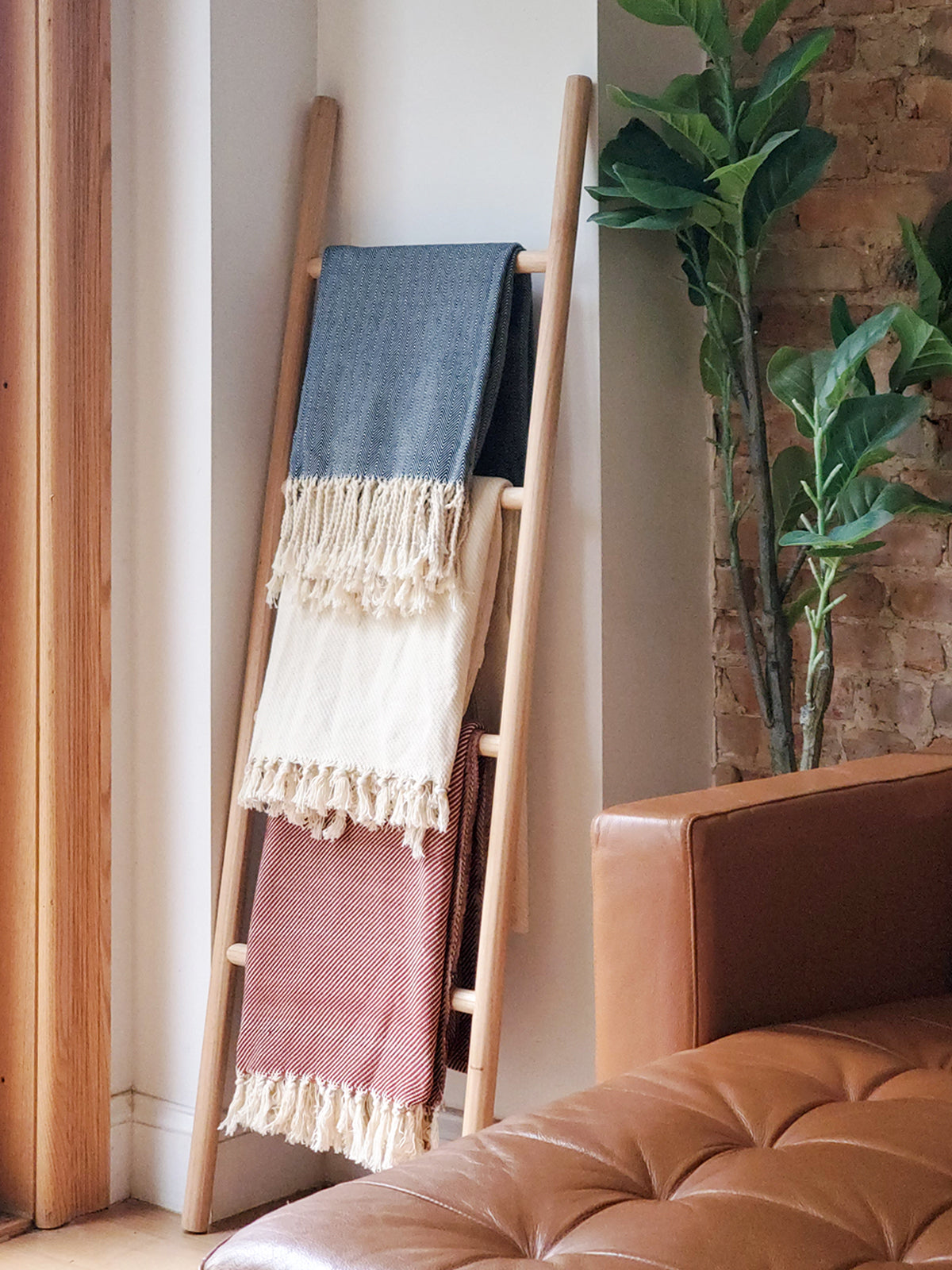 Artisanal Handwoven Cotton Throw Blanket