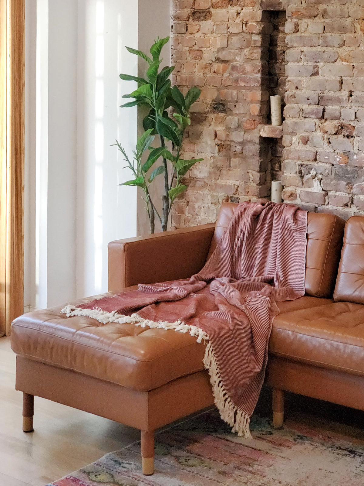 Artisanal Handwoven Cotton Throw Blanket